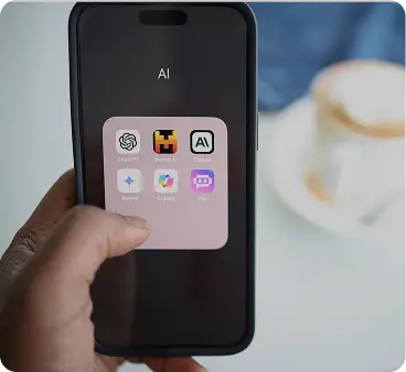 Showing ai apps in mobile