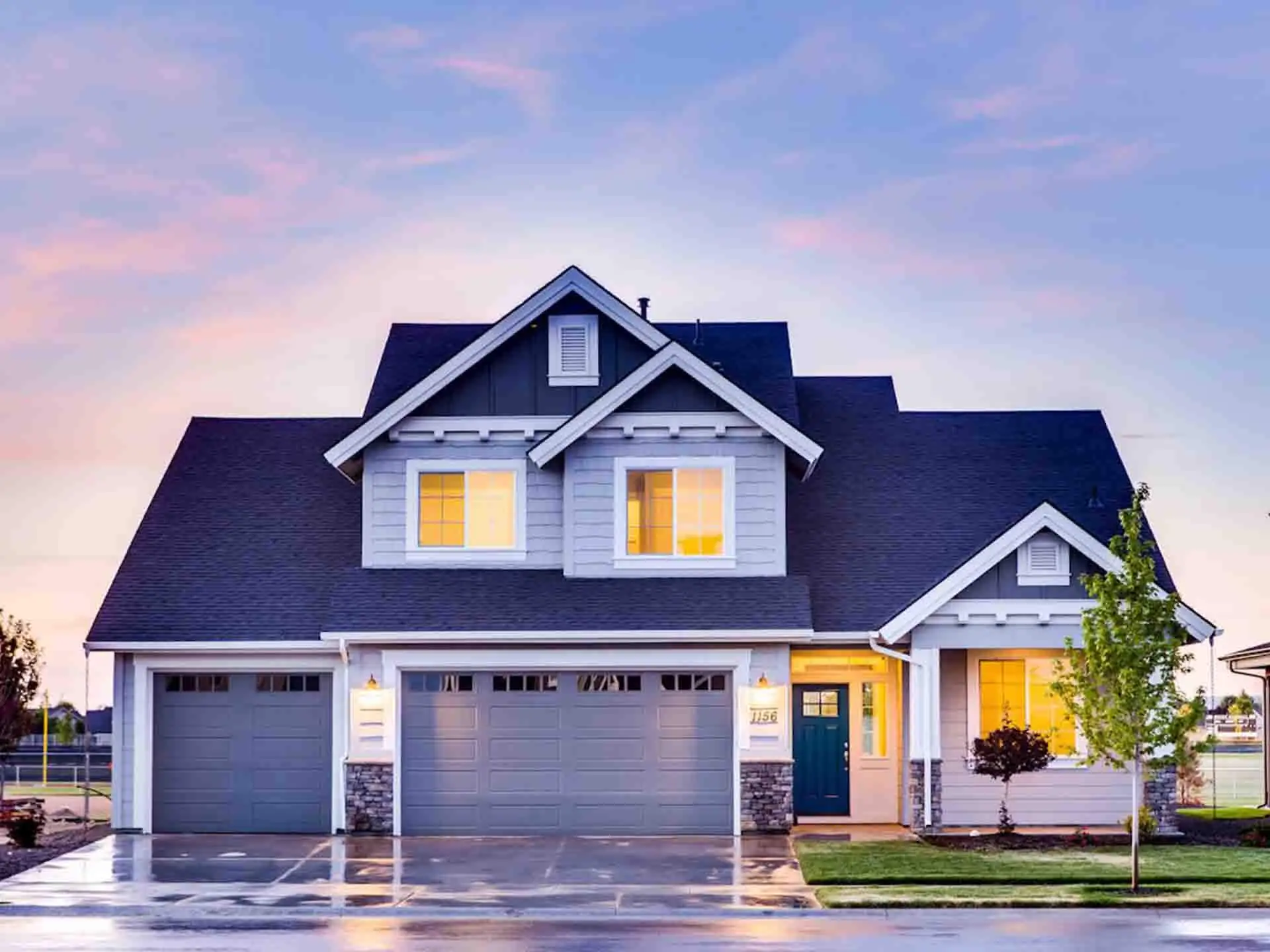 AI in real estate concept showing smart property search