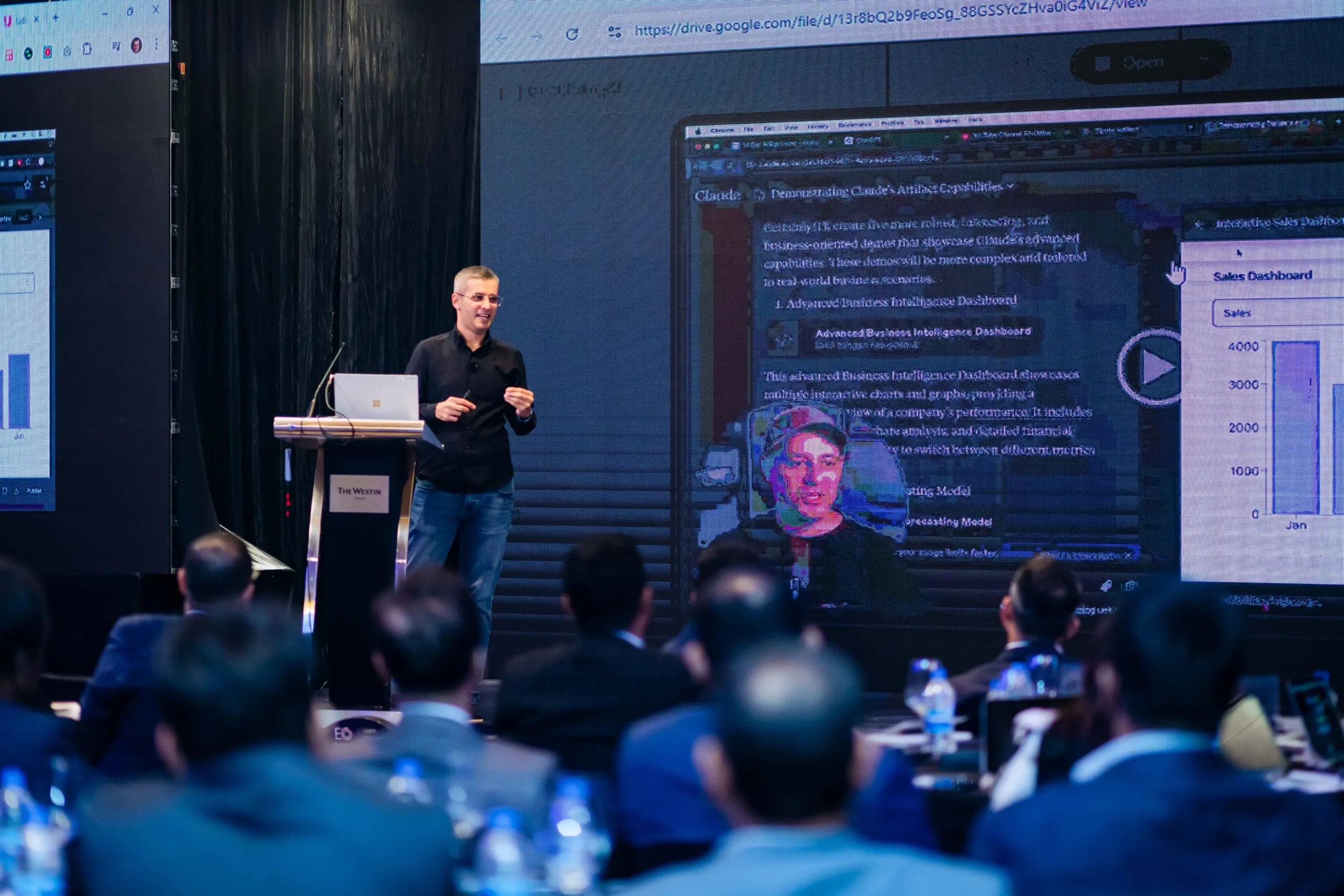 AI Training Workshop Presentation in Conference Hall