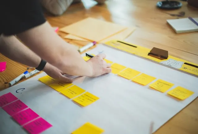 Strategist mapping enterprise AI workflows 